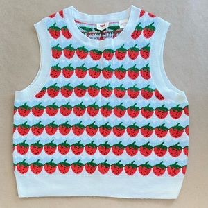 Levi’s Knit Strawberry Sweater Vest